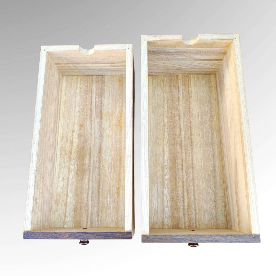 松永工房 IDC大塚家具 ヴィンテージ 両袖 三面鏡 ドレッサー ナラ材