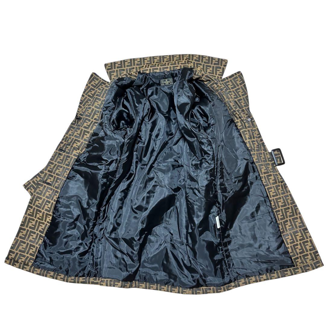 最高級 ✨極美品 FENDI ズッカ柄 2way ファー ベルト付トレンチコート