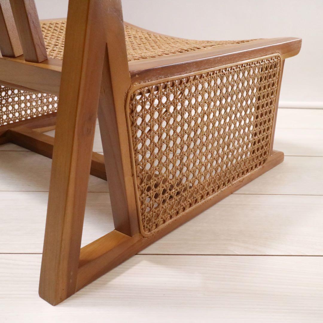 AZUMAYA BELOR 座椅子 ラタン フロアチェア 籐 北欧 モダン 1脚