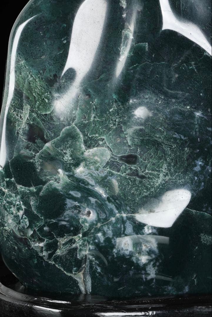 出雲めのう 花仙山 ジャスパー 青メノウ 碧玉 翡翠 瑪瑙水石 鑑賞石 飾石美石