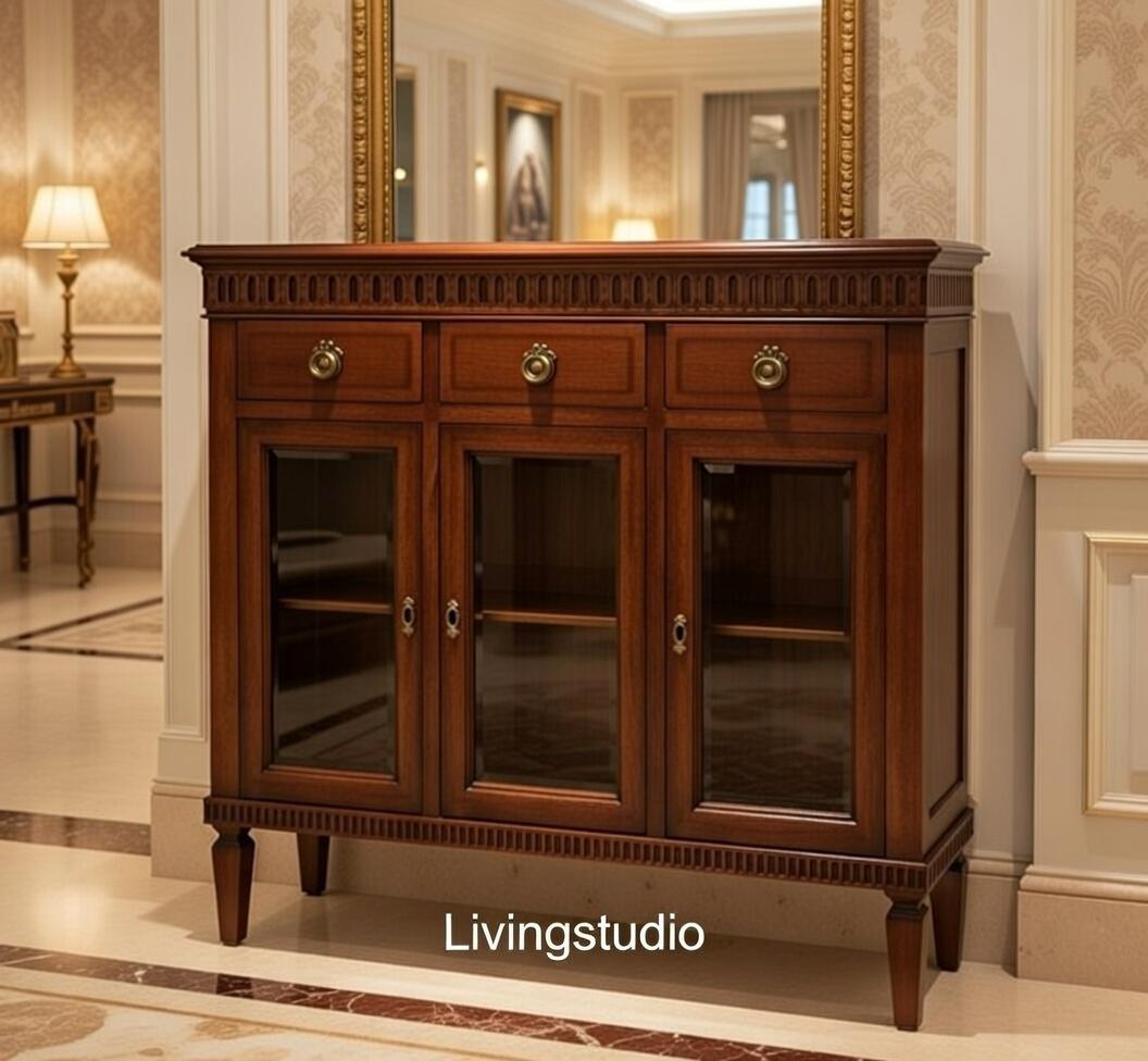 イタリア キャビネット サイドボード クラシック アンティーク風 1516NA