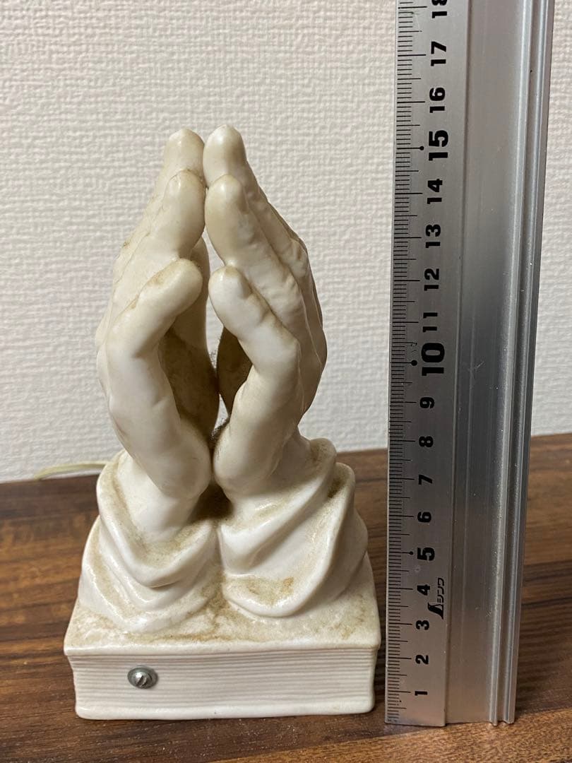 50s' ビンテージプレイハンドランプHOLY BIBLE 手を合わせたランプ