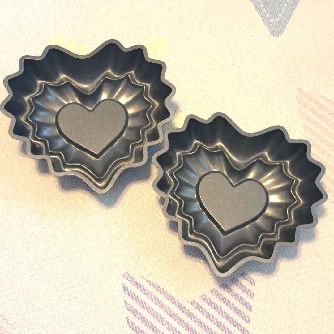 KAISER カイザー　ハート型 洋菓子型 2つセット　ケーキ型　お菓子