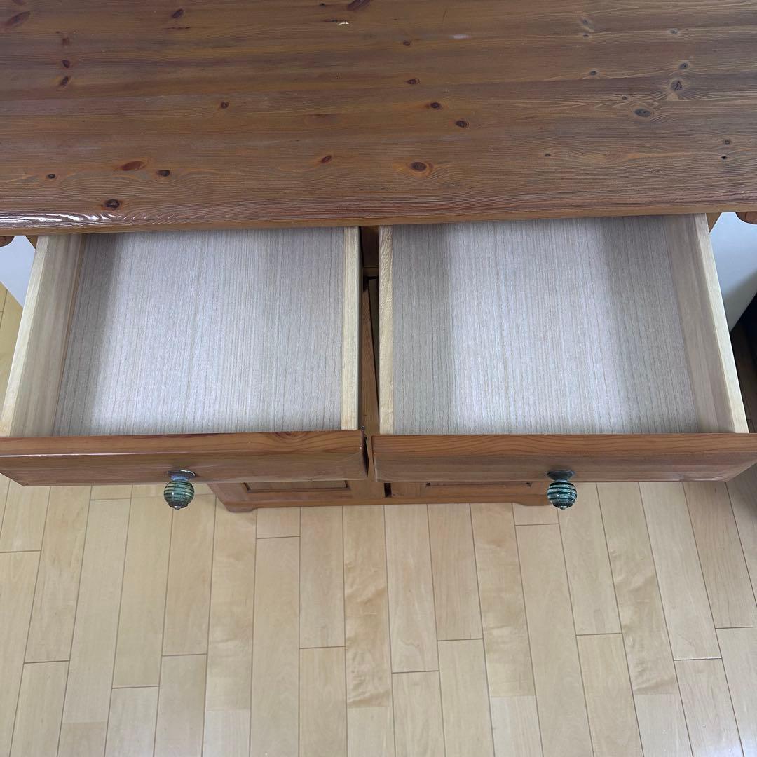 カントリー家具　LEGNATEC サイドボード　食器棚　パイン無垢材　キッチン