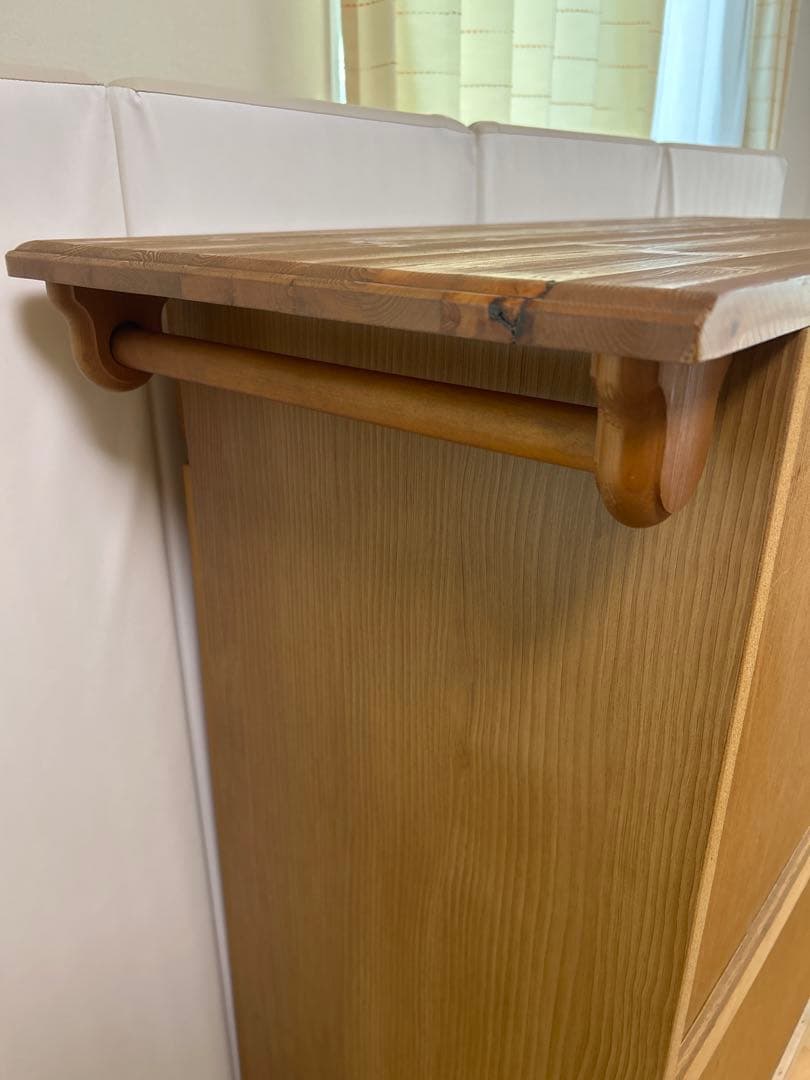 カントリー家具　LEGNATEC サイドボード　食器棚　パイン無垢材　キッチン