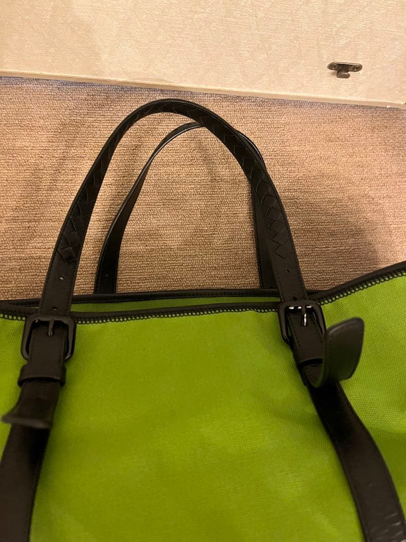 BOTTEGA VENETA トートバッグ グリーン イントレチャート