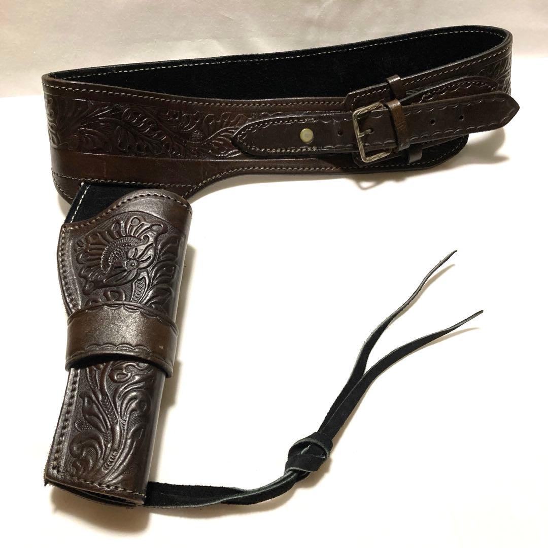 ウエスタン ガンベルト ホルスター 本革 カウボーイ コスプレ 小道具