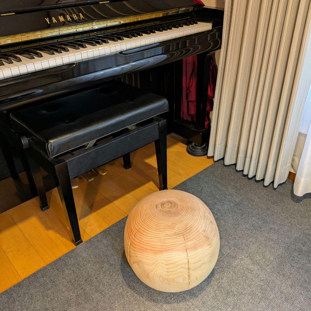 ごっち　檜　丸型　丸太　椅子　スツール　高さ約31㎝