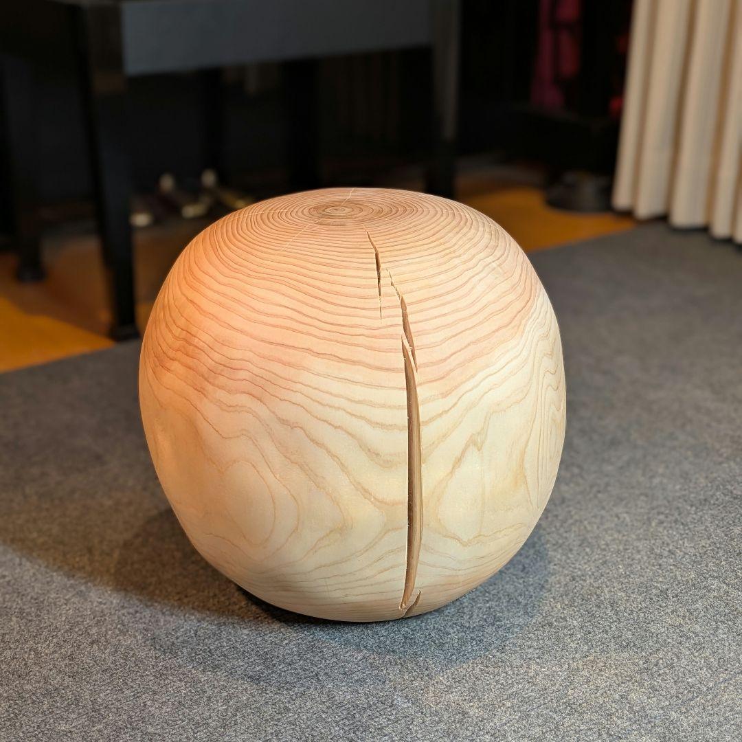 ごっち　檜　丸型　丸太　椅子　スツール　高さ約31㎝