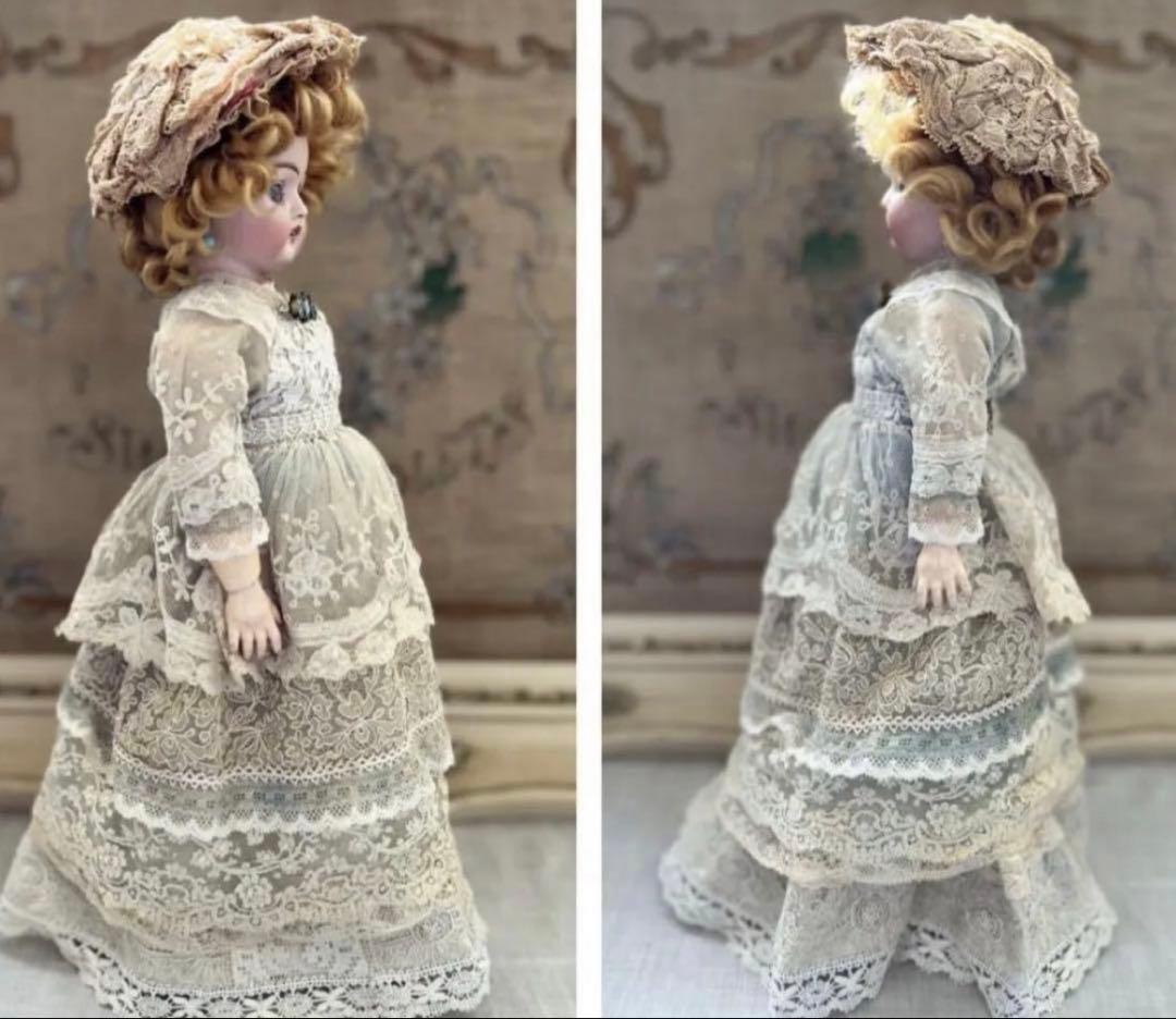 アンティーク ドイツ製 ビスクドール MARKED 444 キャビネットサイズ