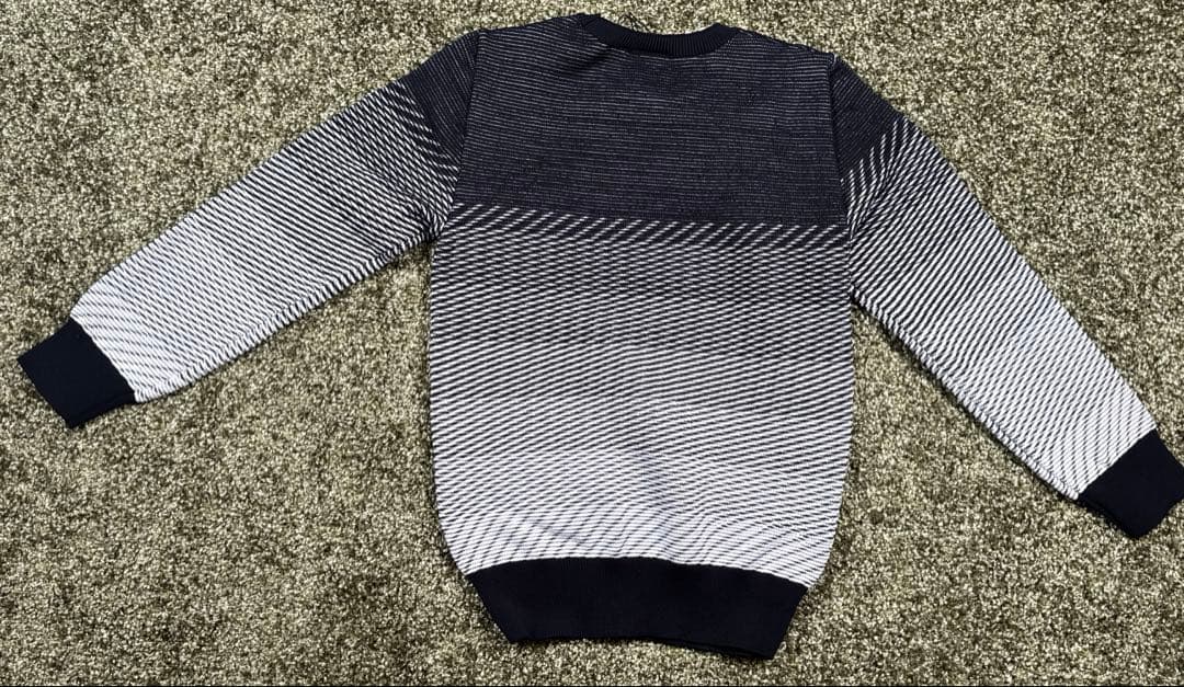 1PIU1UGUALE3 GOLF グラデーションニットセーター