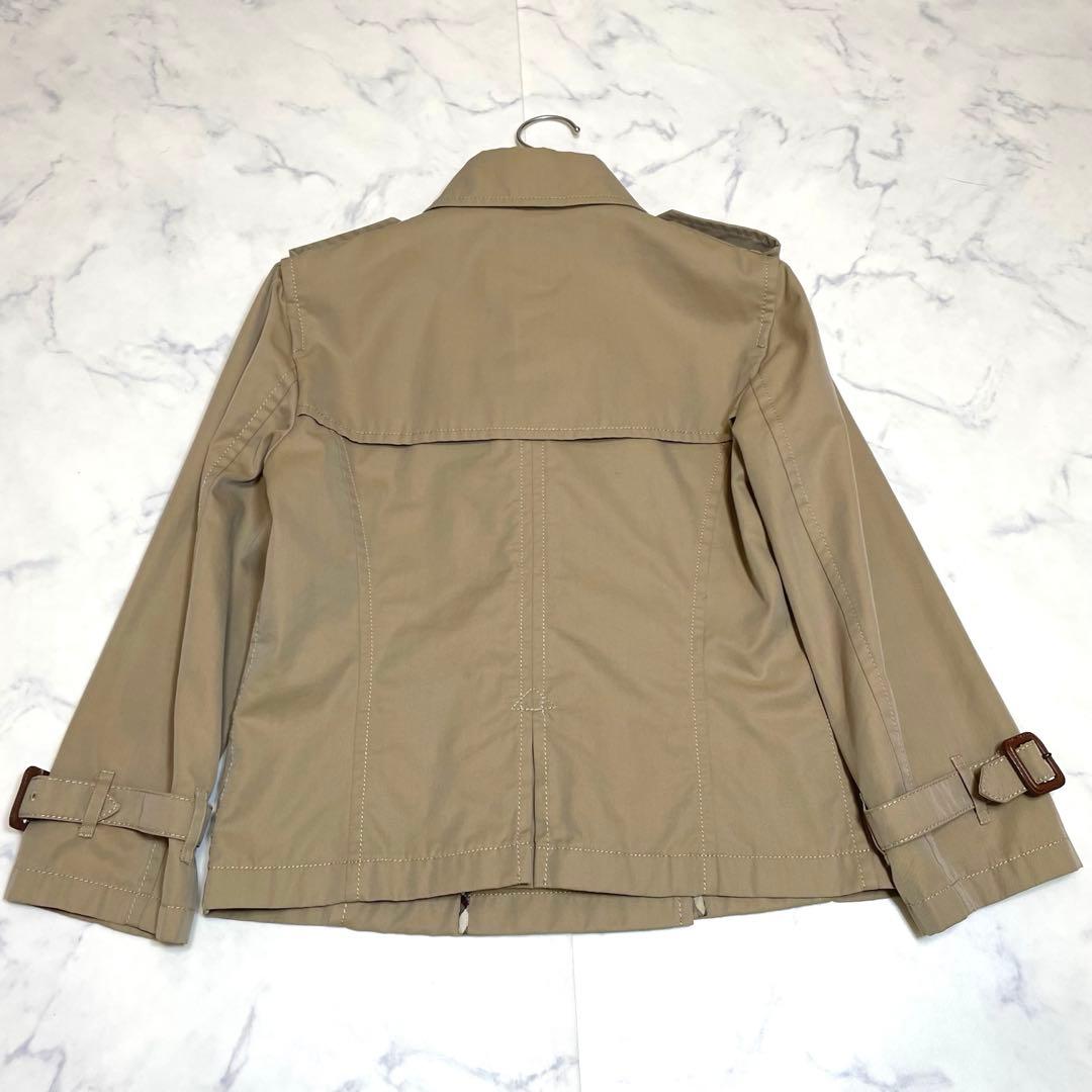 美品 バーバリー 三陽商会 ショートトレンチ ベージュ ジャケット ノバチェック
