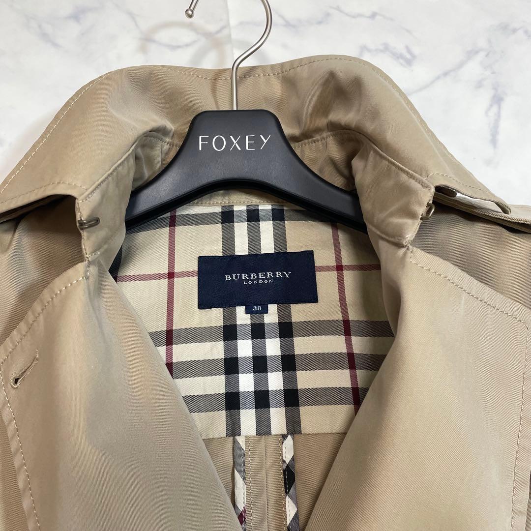 美品 バーバリー 三陽商会 ショートトレンチ ベージュ ジャケット ノバチェック