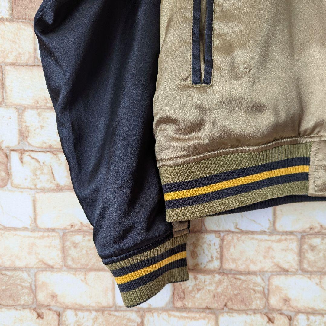 【冬は中綿☆験担ぎ】GUMU リバーシブル スカジャン 舞妓×鷹 キルティング