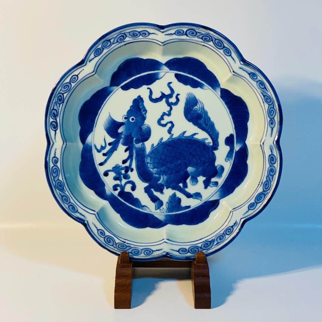 有田焼 福泉 大皿 1客 丸皿 食器 和柄 浅皿 送料込み