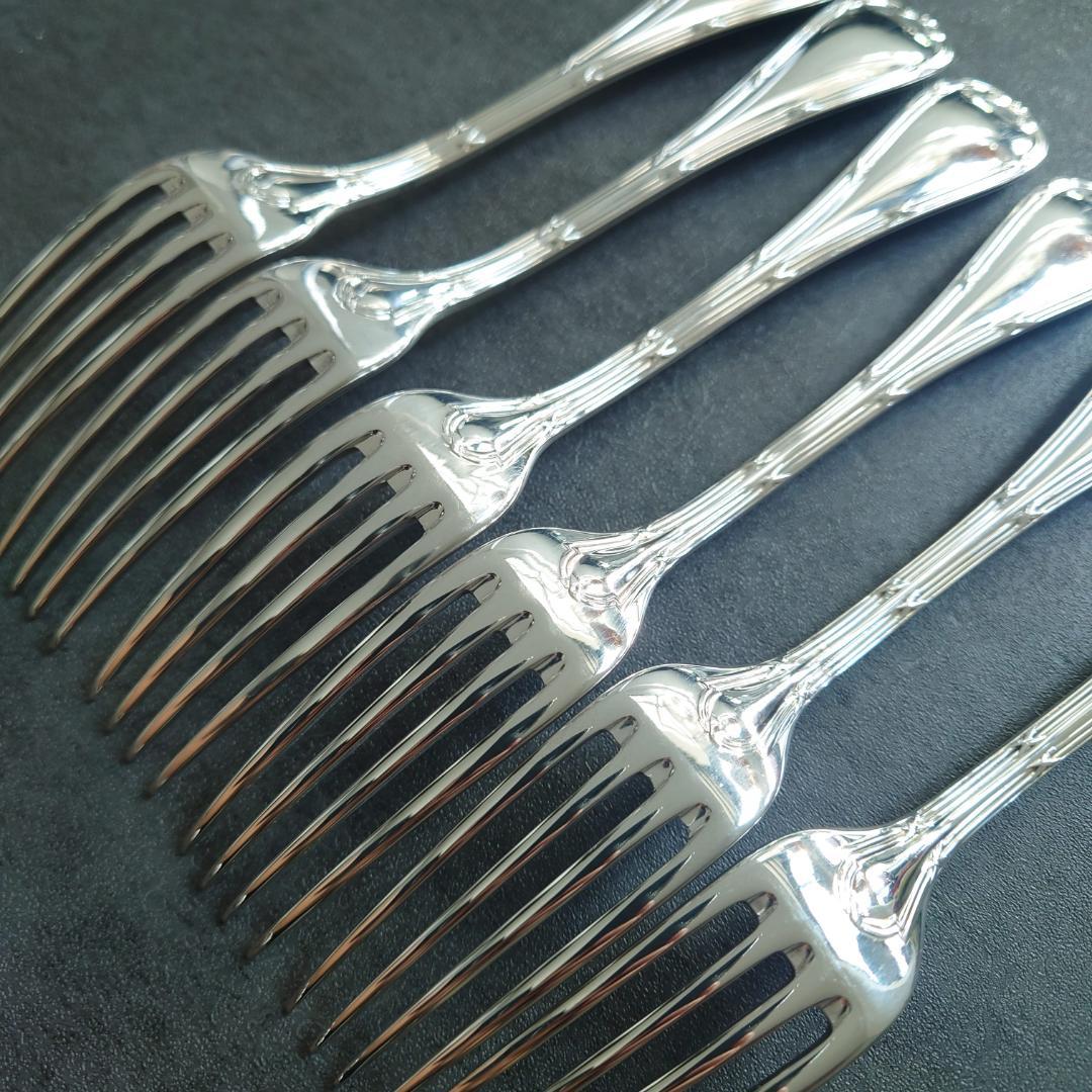 美品 クリストフル リュバン デザートフォーク 6点