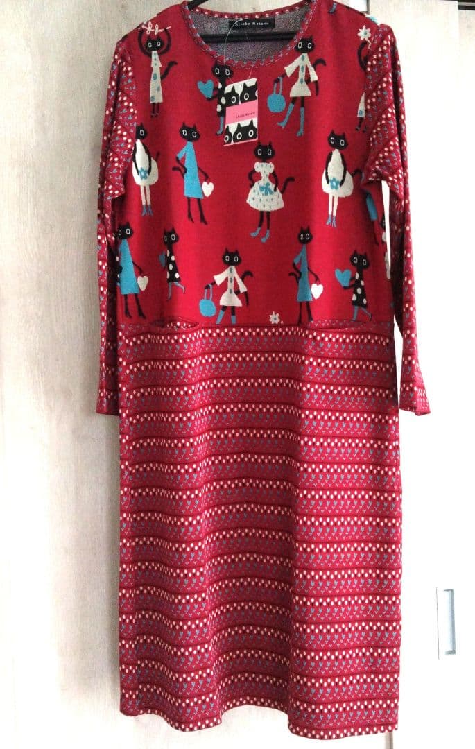 【未使用】マタノアツコ　黒猫　ルームウェア