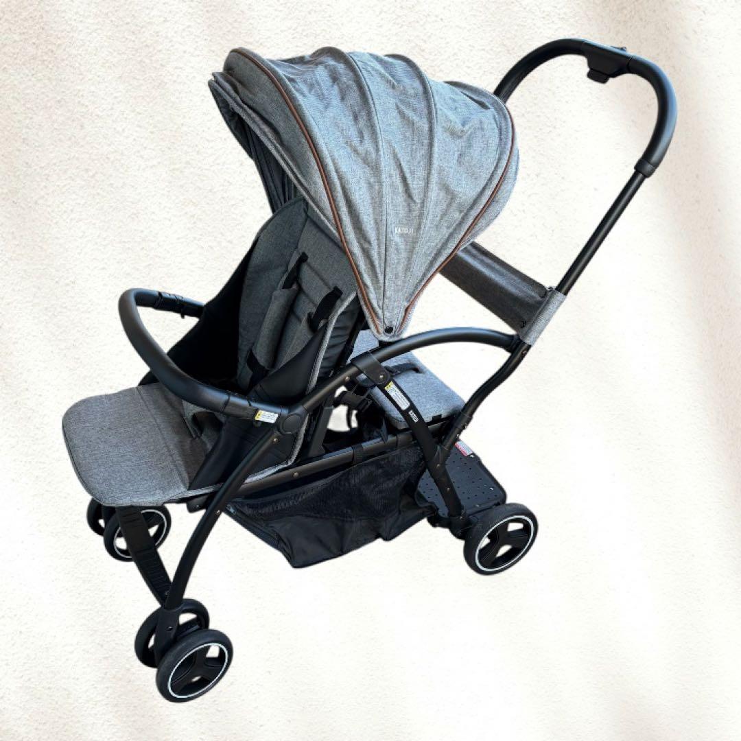 koko!⭐︎　KATOJIカトージ２シーター二人乗りベビーカーグレー