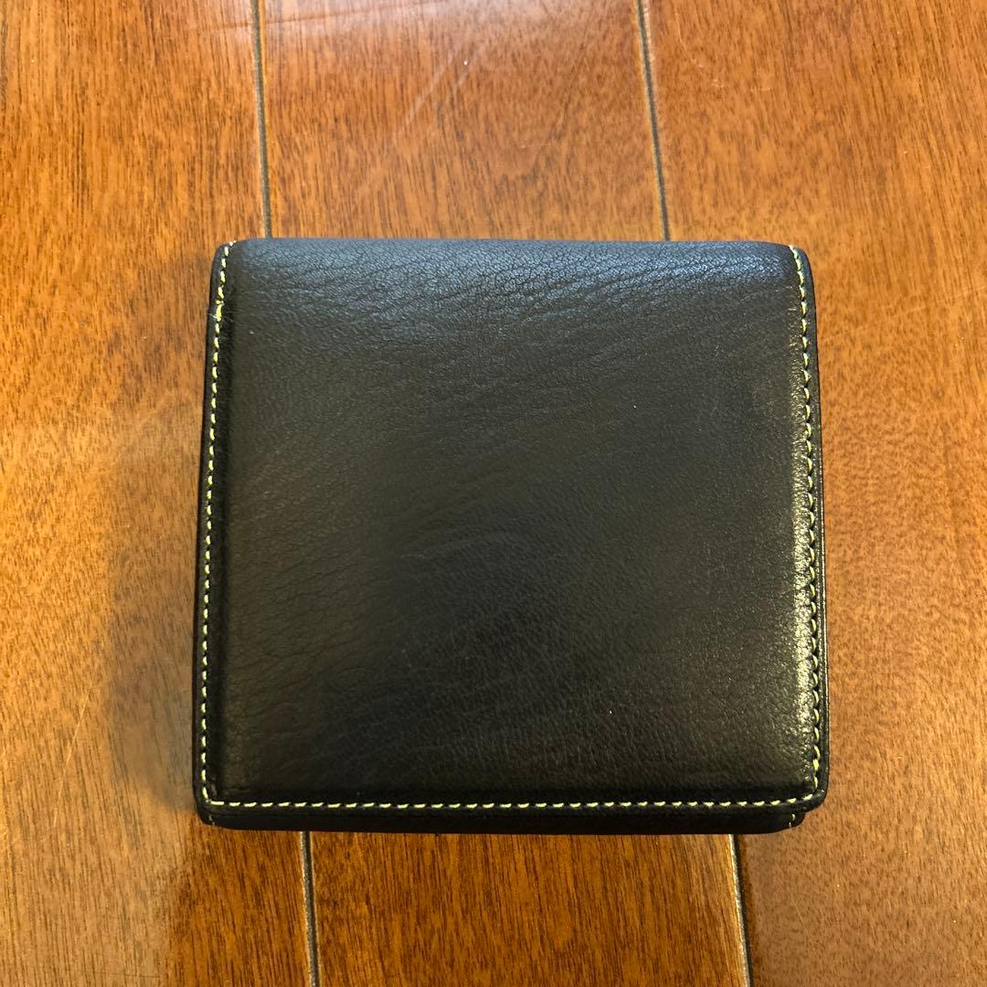 キプリス 鹿革 DEER SKIN 二つ折り財布 黒　日本製　新品未使用