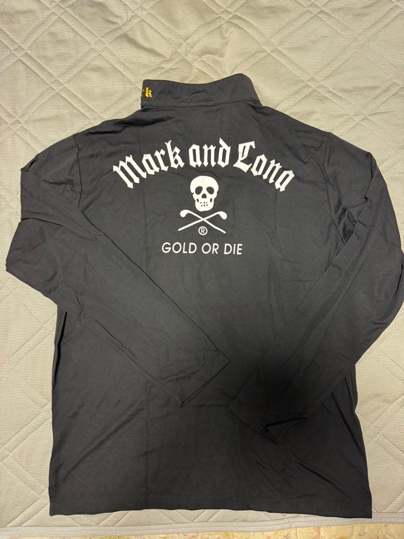 Mark and Lona ハーフジップシャツ ブラック