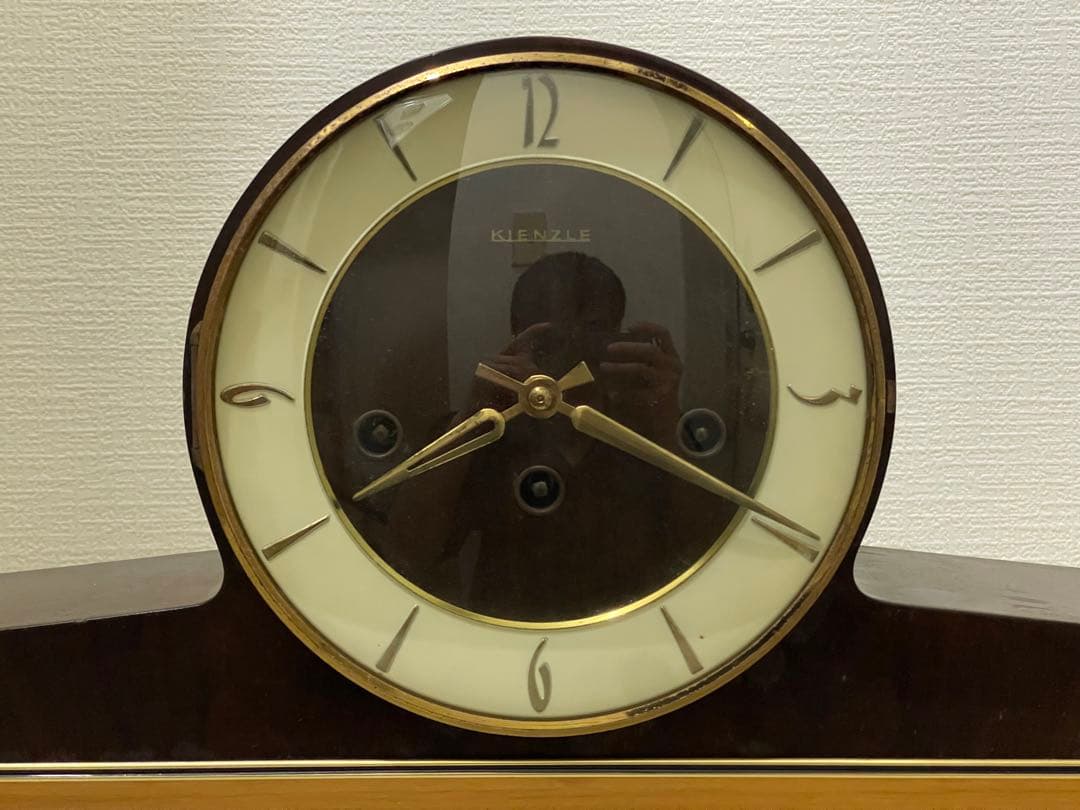 不動品 キンツレ ドイツ製 ウエストミンスターチャイム 日の出形置時計 ゼンマイ