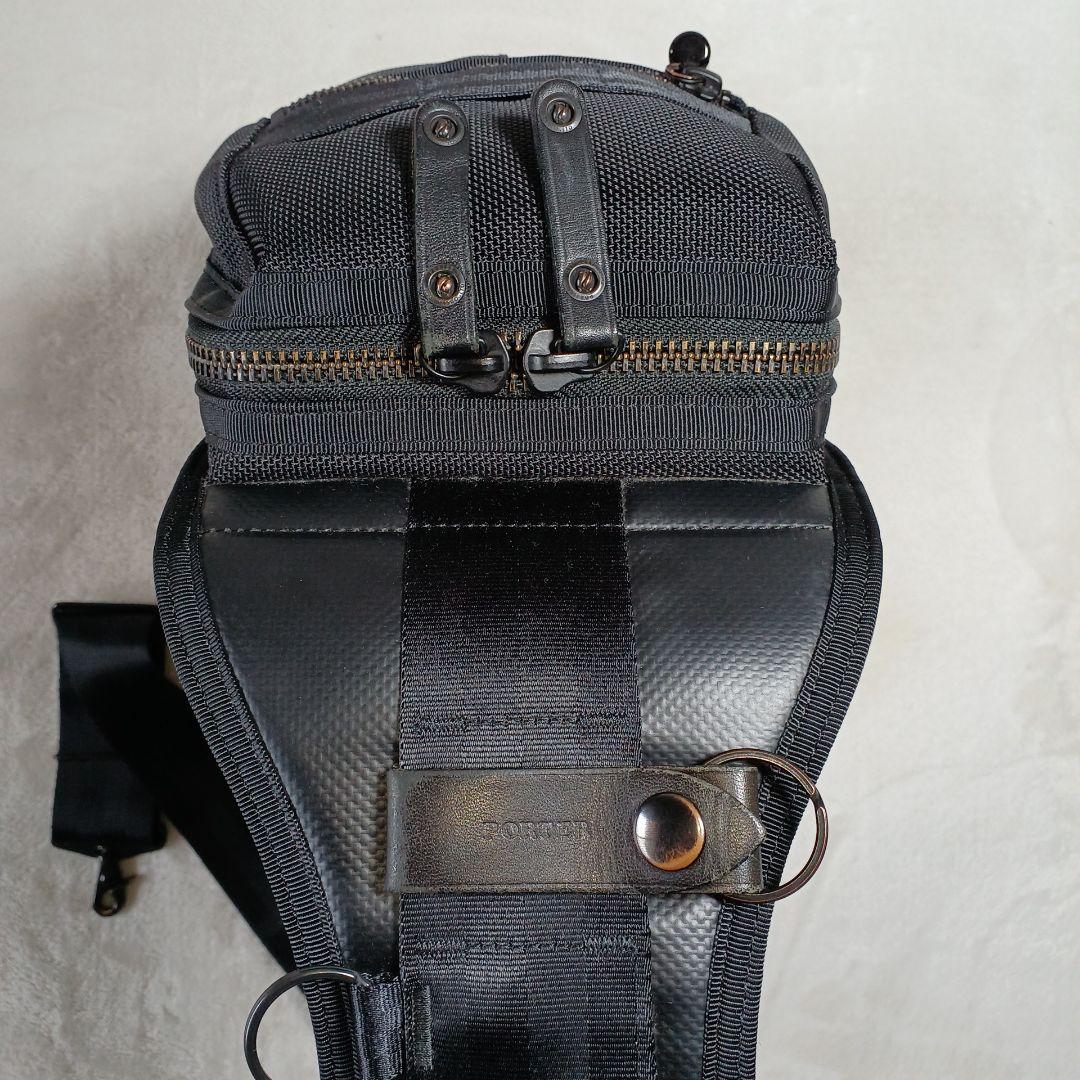 ten10 ポーター　HEATヒート ボディ、スリングバッグ 　黒