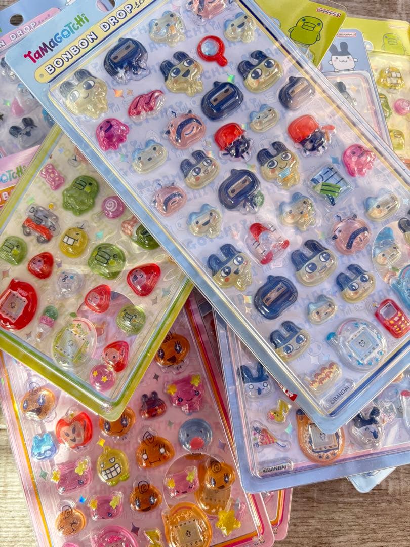 野*品様 【国内正規品】たまごっち ボンボンドロップシール 4種　8枚　本日発送