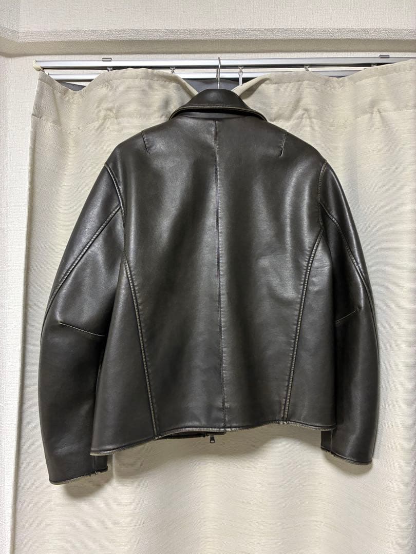 24AW MICHISLY ミチ コラボ レザージャケット LEATHER 黒