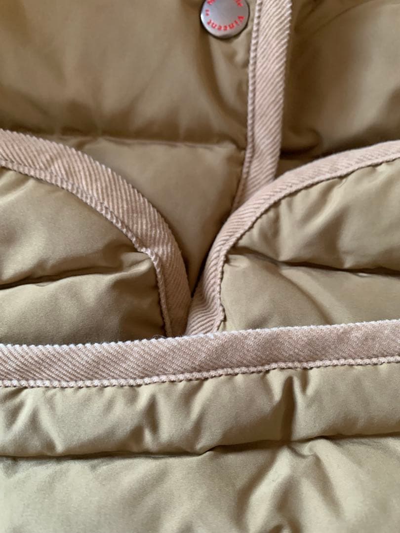 Vincent et Mireille ベージュ ロングダウンジャケット