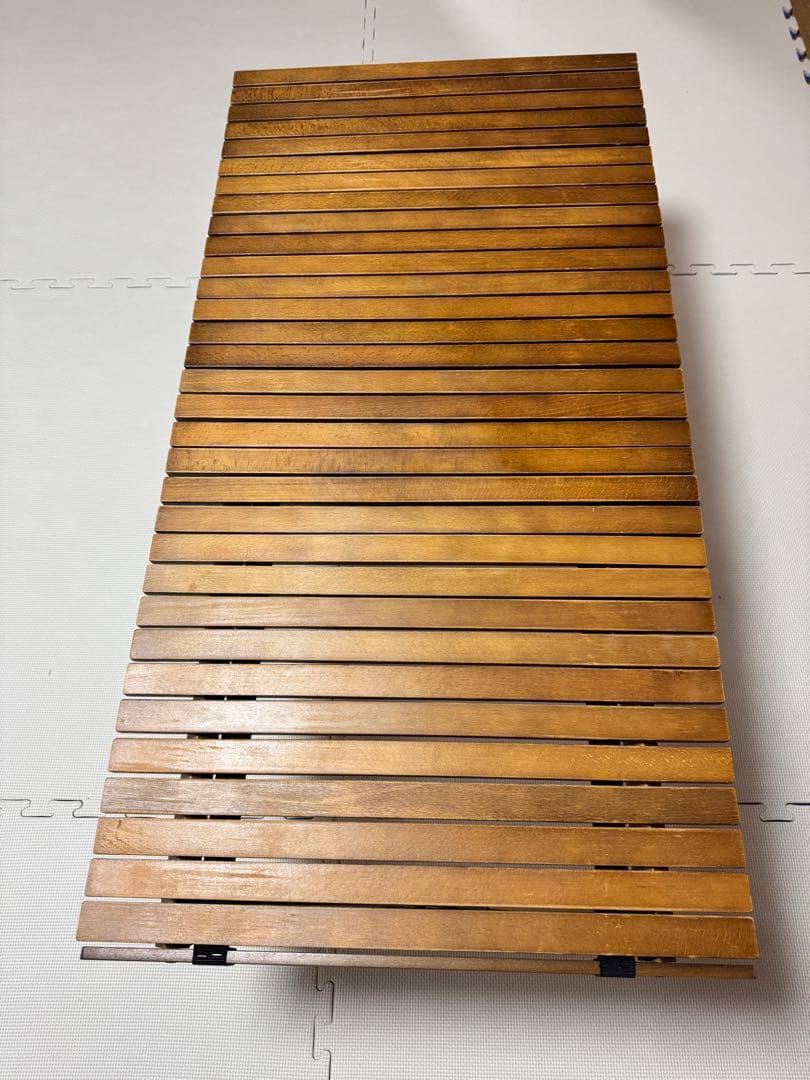 ハイランダー　ウッドロールトップテーブル　ダークブラウン 120