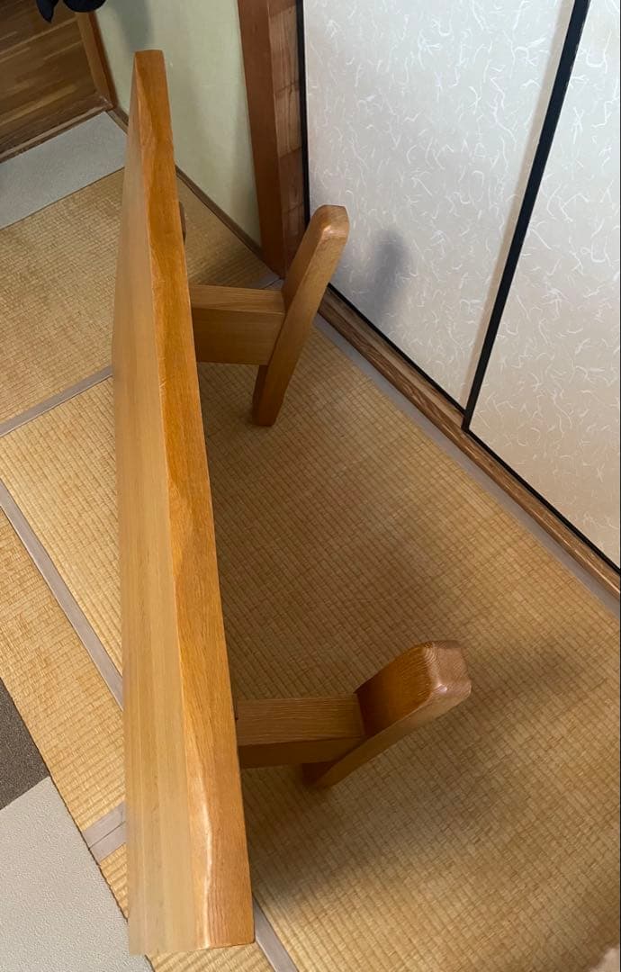 柏木工　天然木座敷机　大塚家具