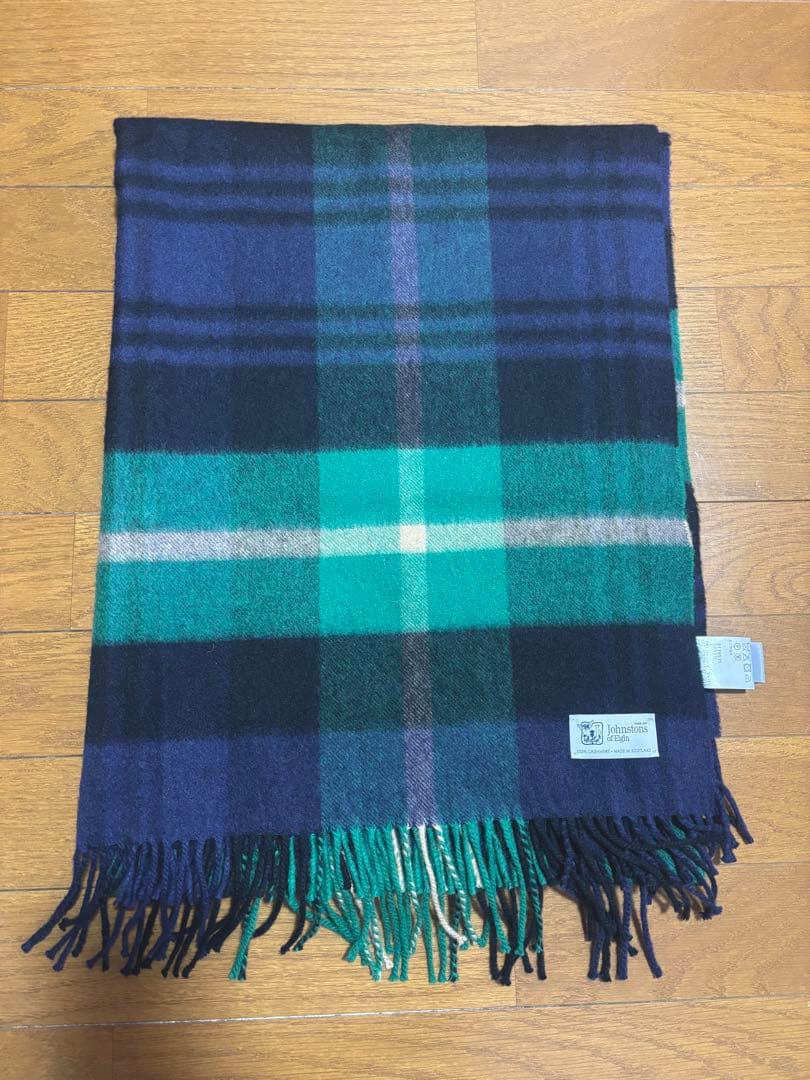 【ほぼ未使用】Johnstons of Elgin 大判カシミアストール