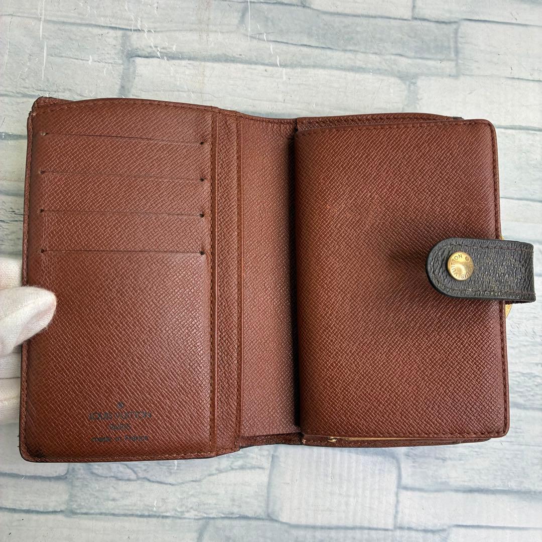 極美品　50 ルイヴィトン　モノグラム　がま口　二つ折り財布　xg3