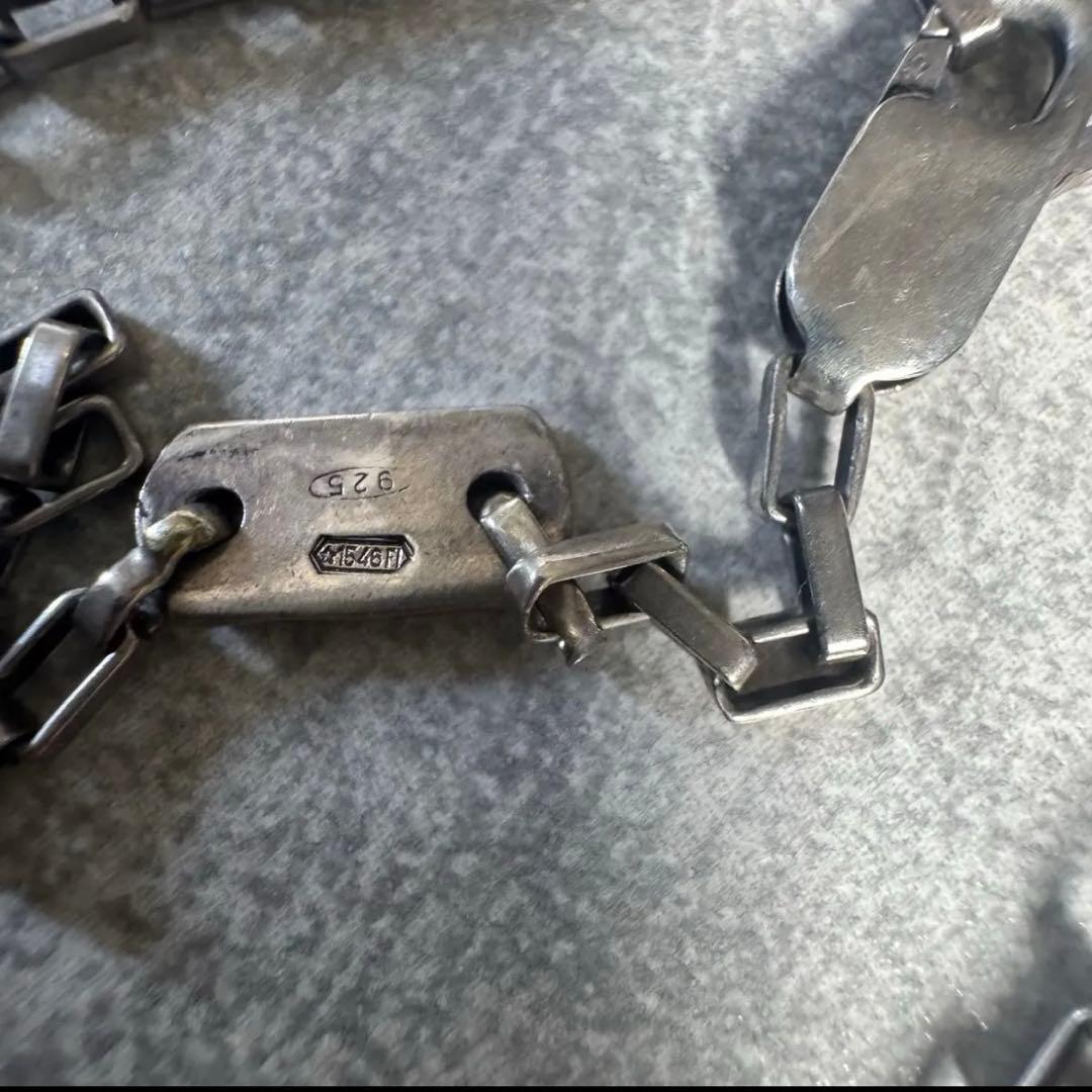 GUCCIグッチ ネックレス シルバー925 アクセサリー メキシカン調チェーン