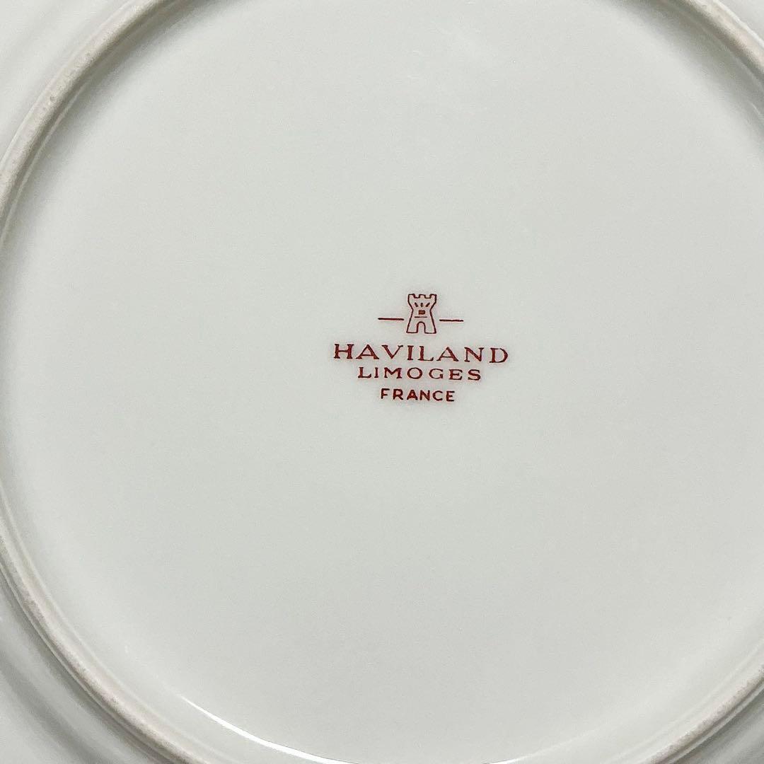 Haviland アビランド　ポンパドール　ブルーのプレート青と金の皿 セット
