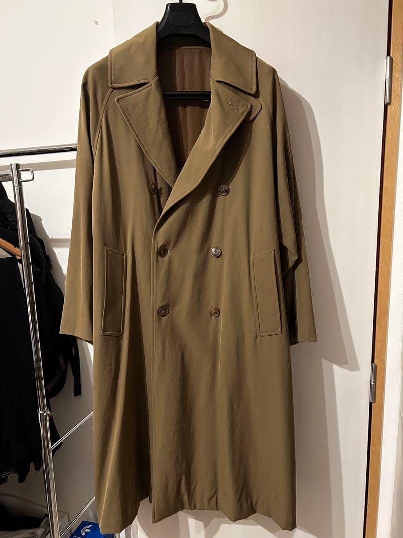 COMOLI コモリ ダブルブレステッドコート　ウールギャバ　サイズ1