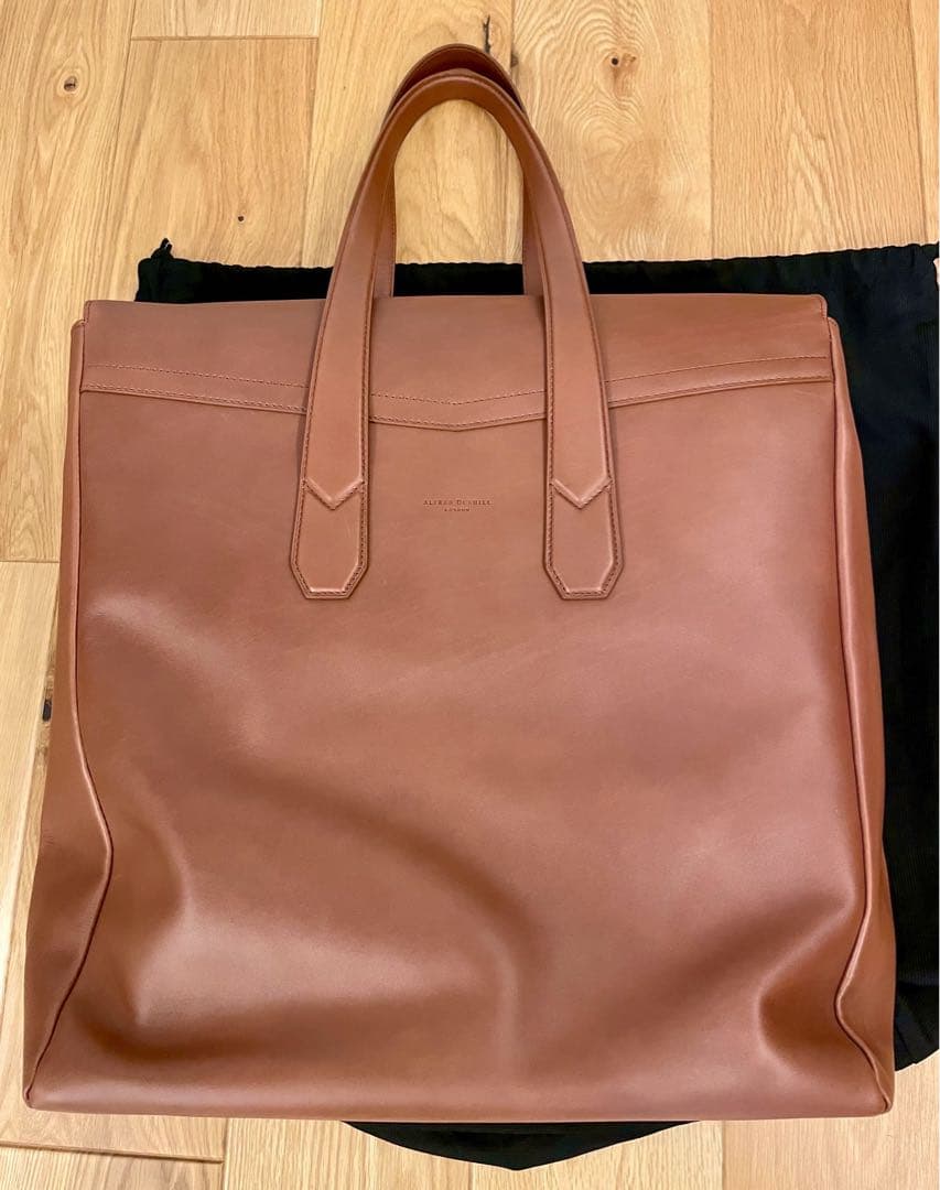 ダンヒル　デューク　ラージトートバッグ　タン色(定価40万円)