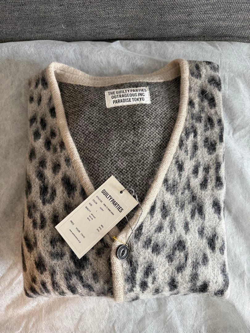 トップス WACKO MARIA leopard cardigan L