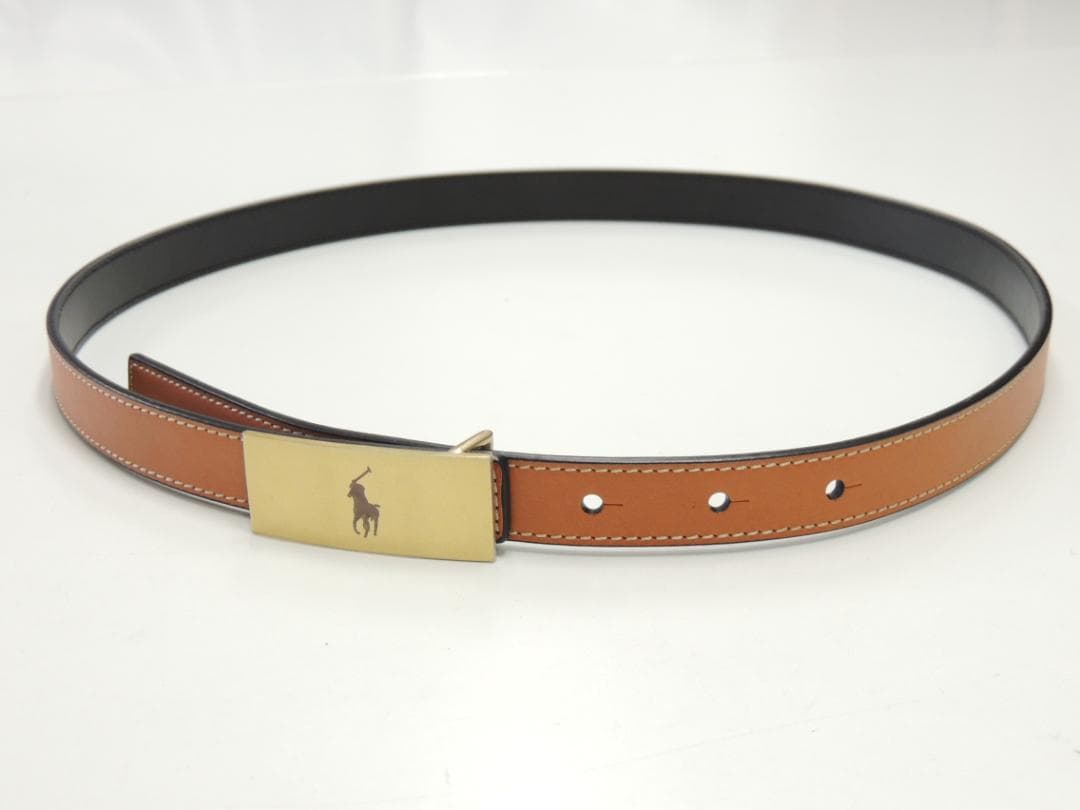 定価33000円 Polo ID リバーシブル ヴァケッタ レザー ベルト