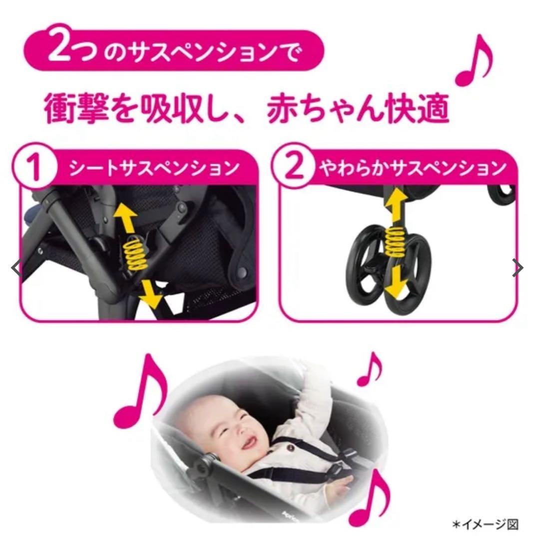 Aprica ベビーカー ルンルンゴー 説明書付き　美品