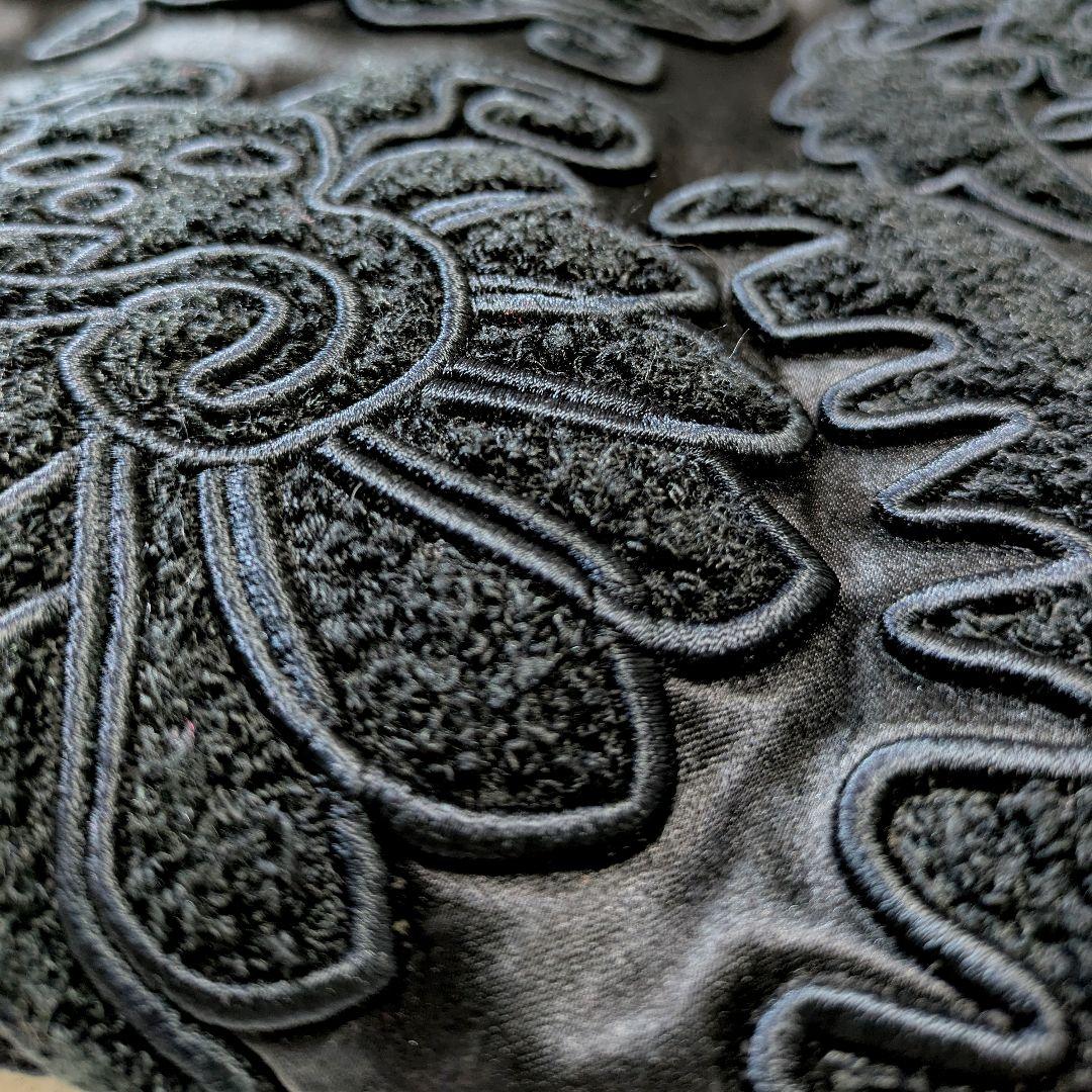 MASU リバーシブル　スカジャン ma-1　シルク100％　ブラック