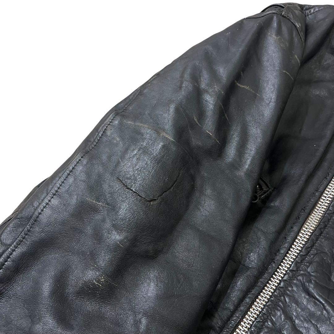 【ヴィンテージ】70s シングルライダース モーターサイクルジャケット 42