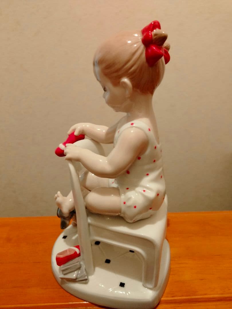 美品 リヤドロ「隠しちゃだめよ！！」