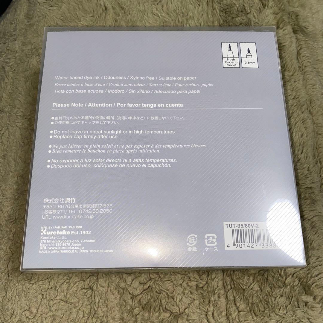 呉竹 カラーペン Art&Graphic ツインマーカー RB+F 80色