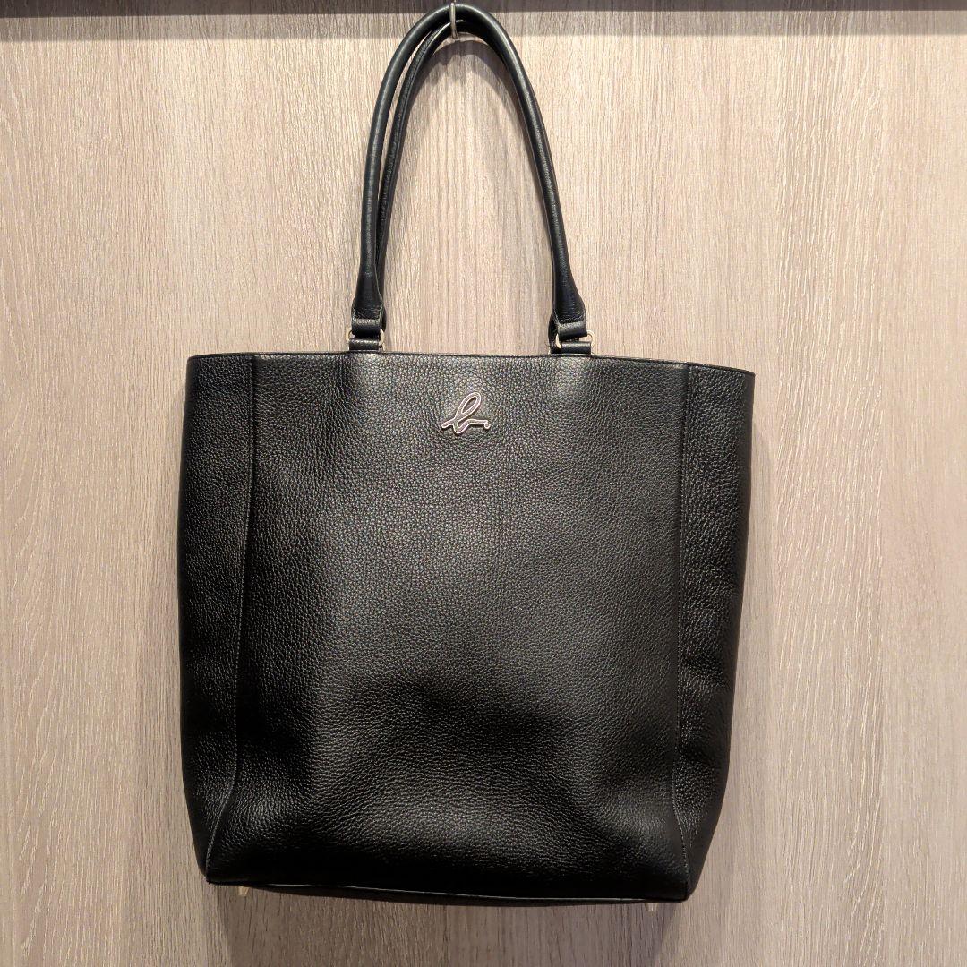 agnes b. ブラック トートバッグ 牛革　iris