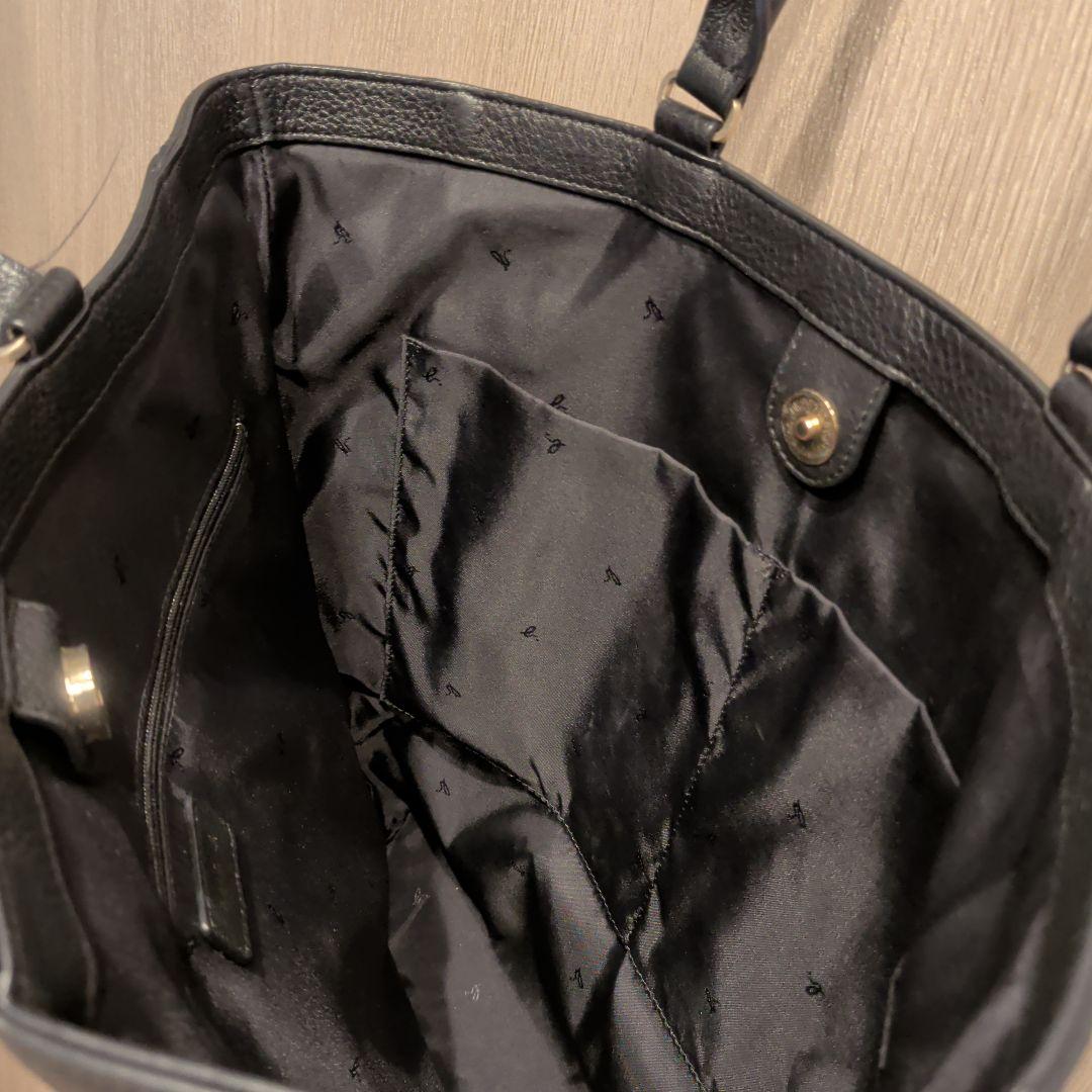 agnes b. ブラック トートバッグ 牛革　iris