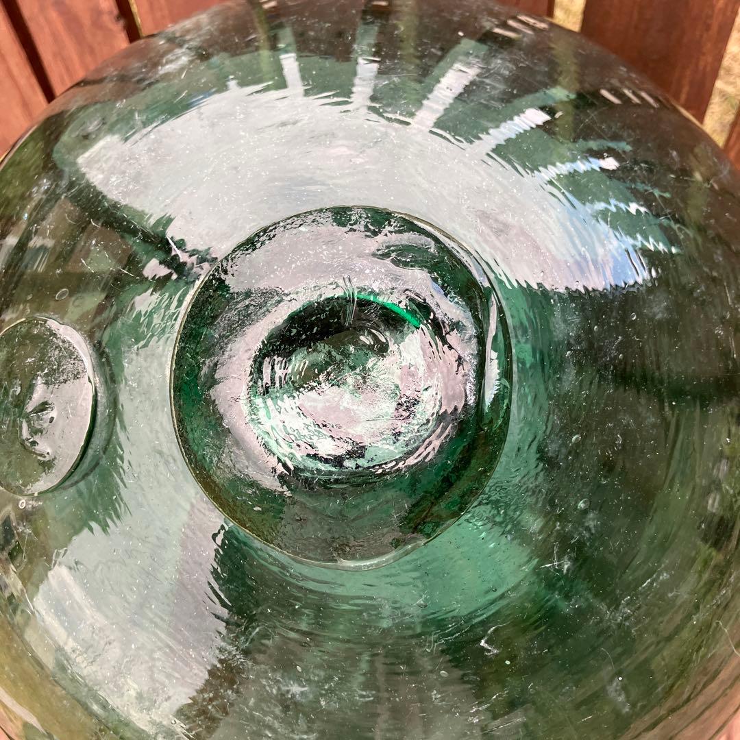 【北の刻印あり】高さ約35cm 円周約113cm ガラス玉　浮き玉