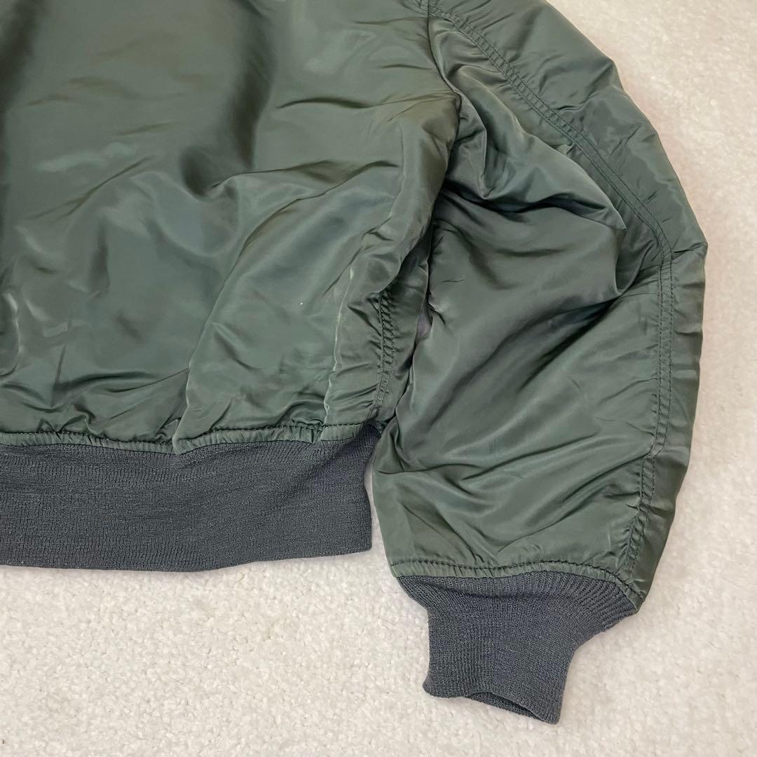 ALPHA アルファ MA-1 フライトジャケット USA XL 90sカーキ