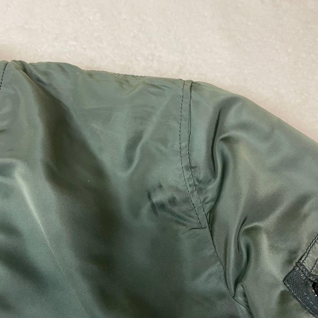 ALPHA アルファ MA-1 フライトジャケット USA XL 90sカーキ