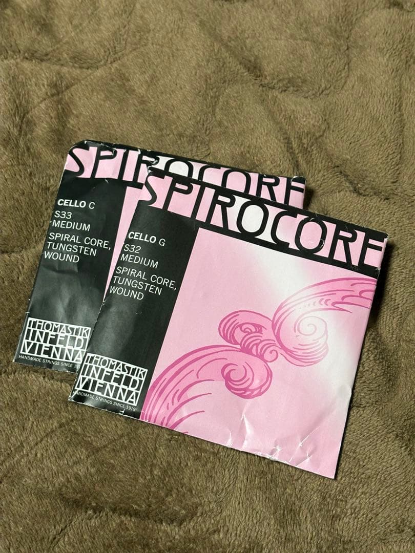 チェロ弦 スピロコア タングステン G C 数時間のみ使用